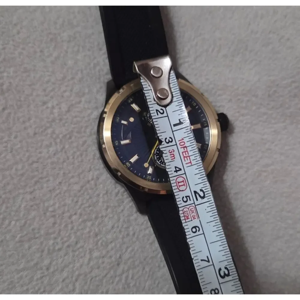 Buech & Boilat Black Gold WATCH 14183 Timer Rubber 5 ATM Water Resistant